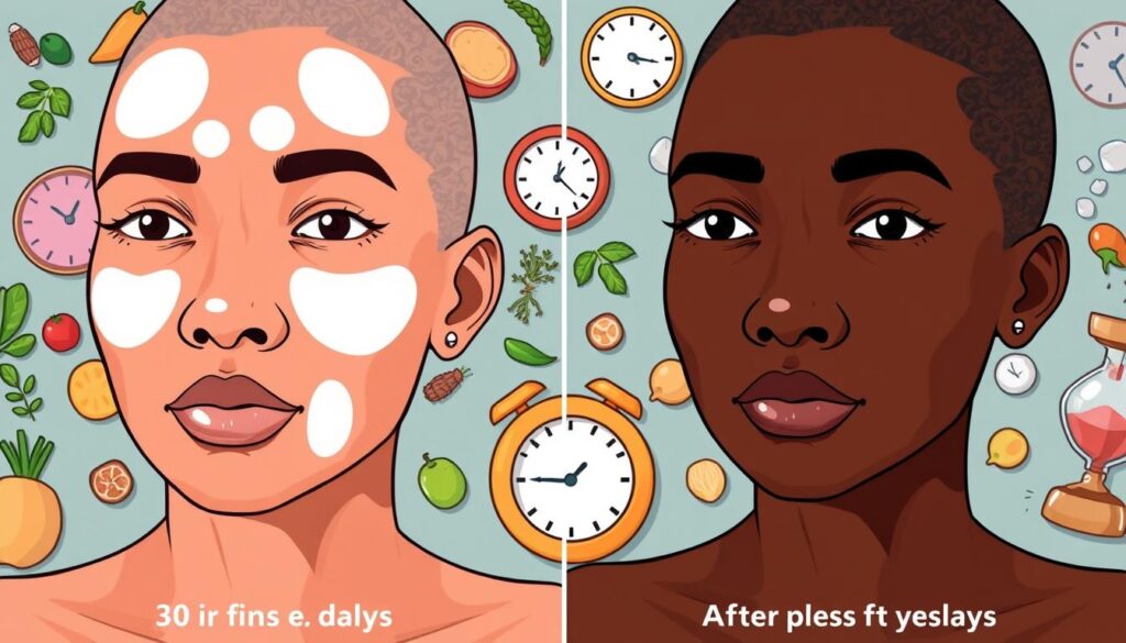 vitiligo improvement with fasting